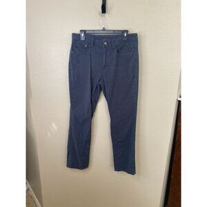 English Laundry Mens Blue Brixton Cotton Stretch Pants 32x30 Casual Trousers